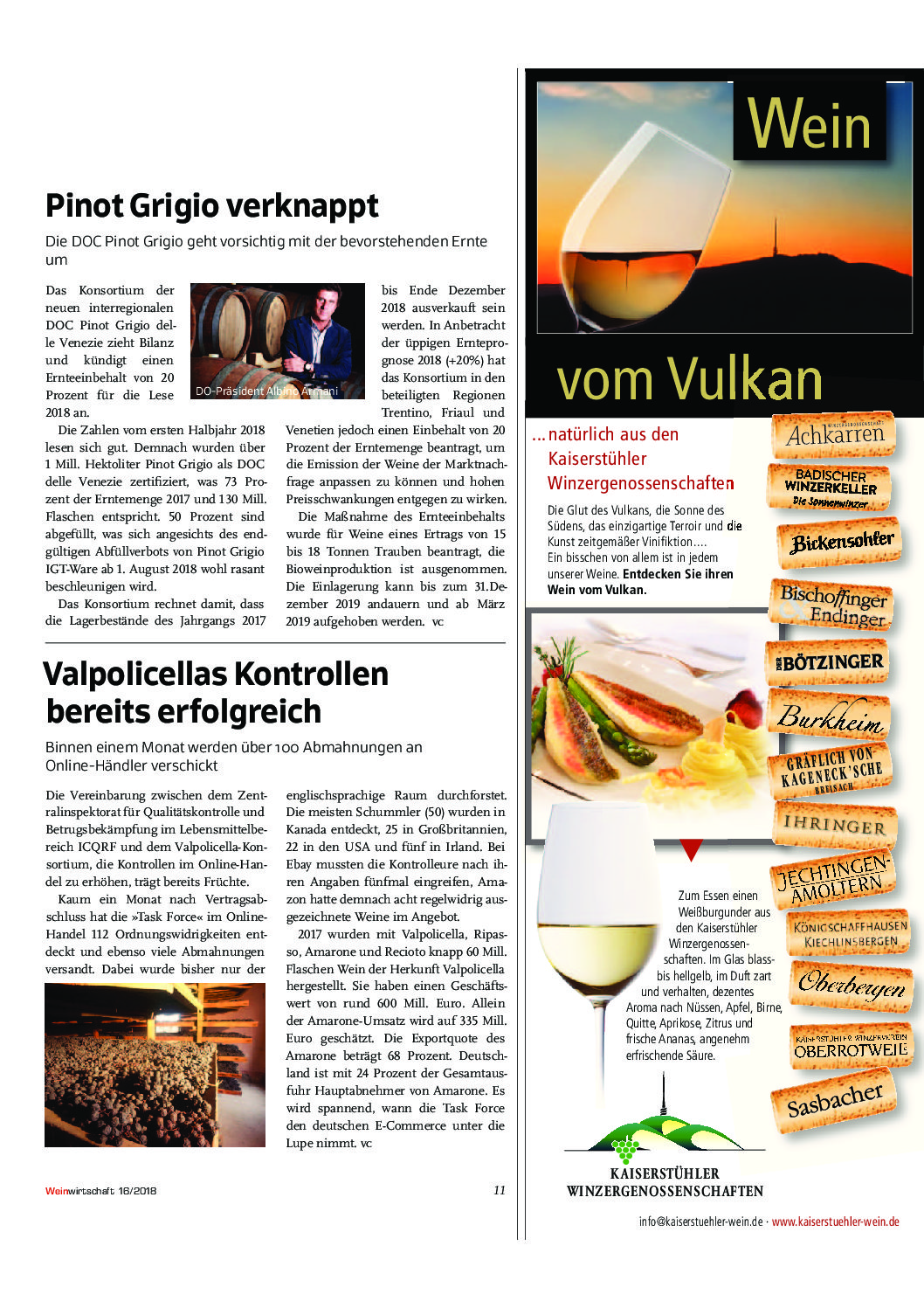 May 2018 – Pinot grigio Verknappt – WEINWIRTSCHAFT