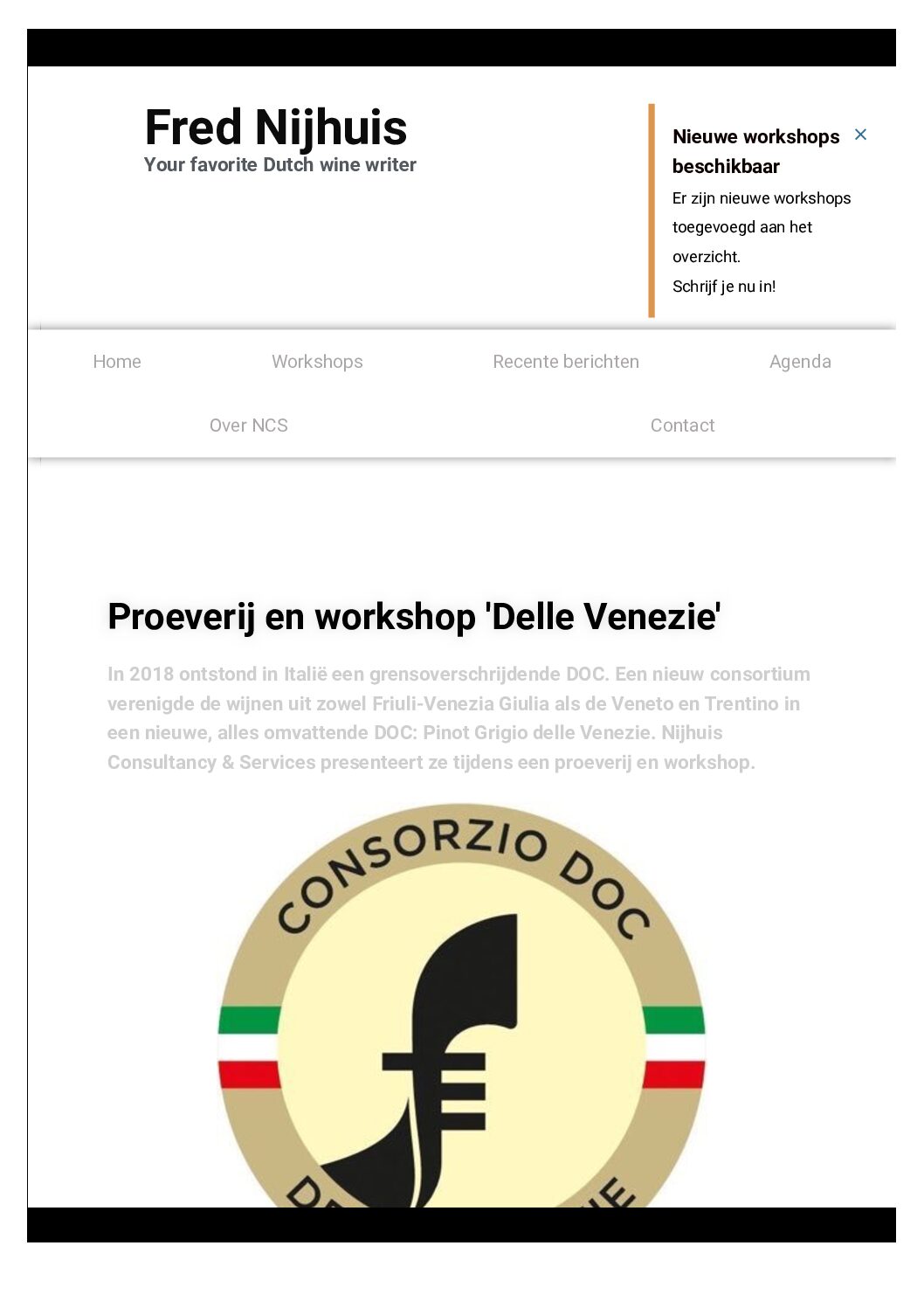 15 luglio 2020 – Fred Nijhuis, Proeverij en workshop ‘Delle Venezie’