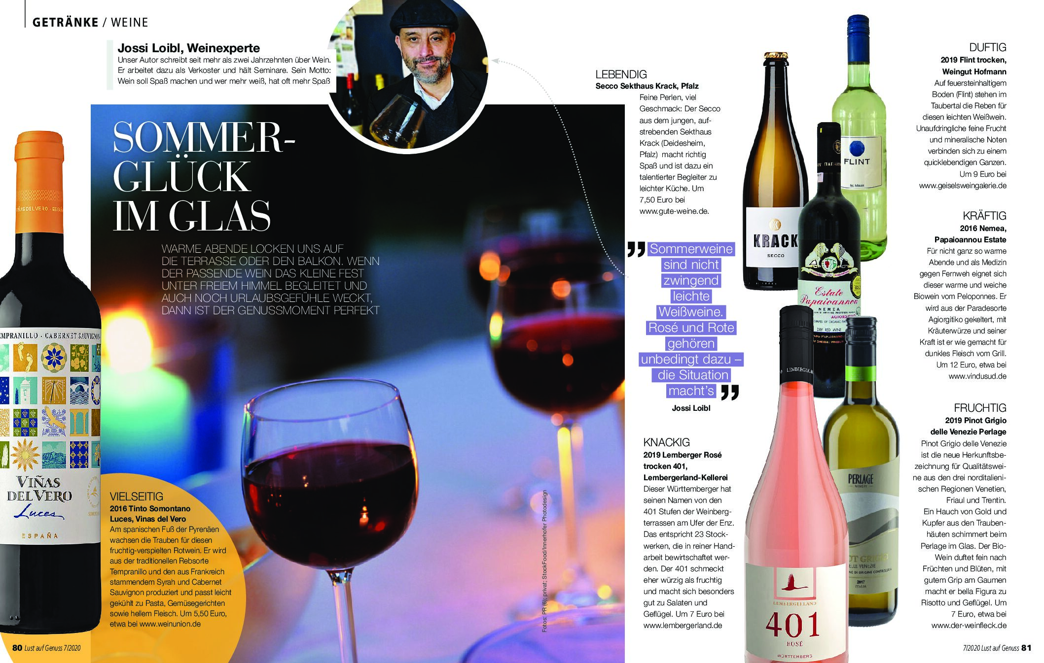 2 luglio 2020 – Lust auf Genuss