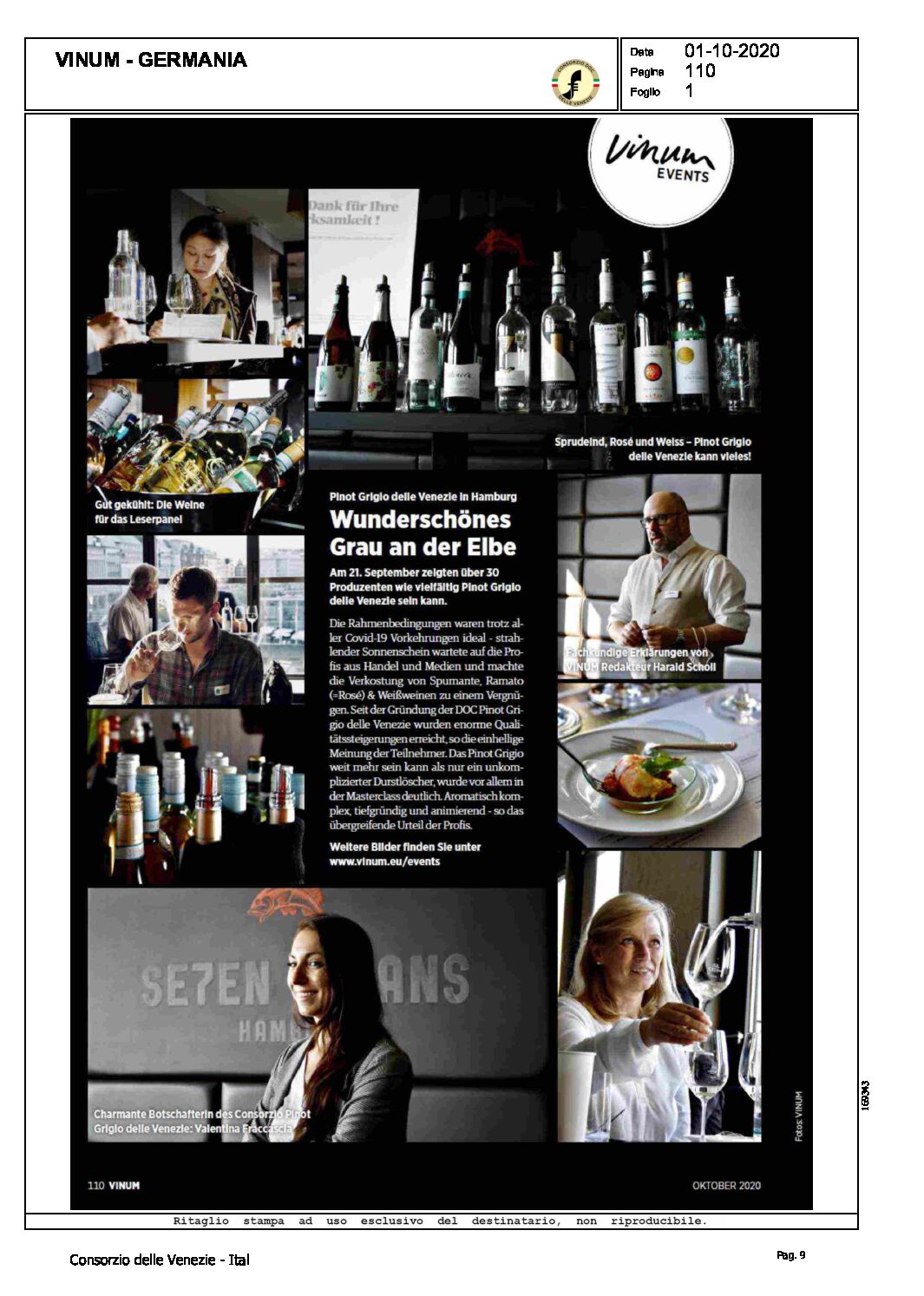 1 ottobre 2020 – Vinum, Wunderschönes Grau an der Elbe