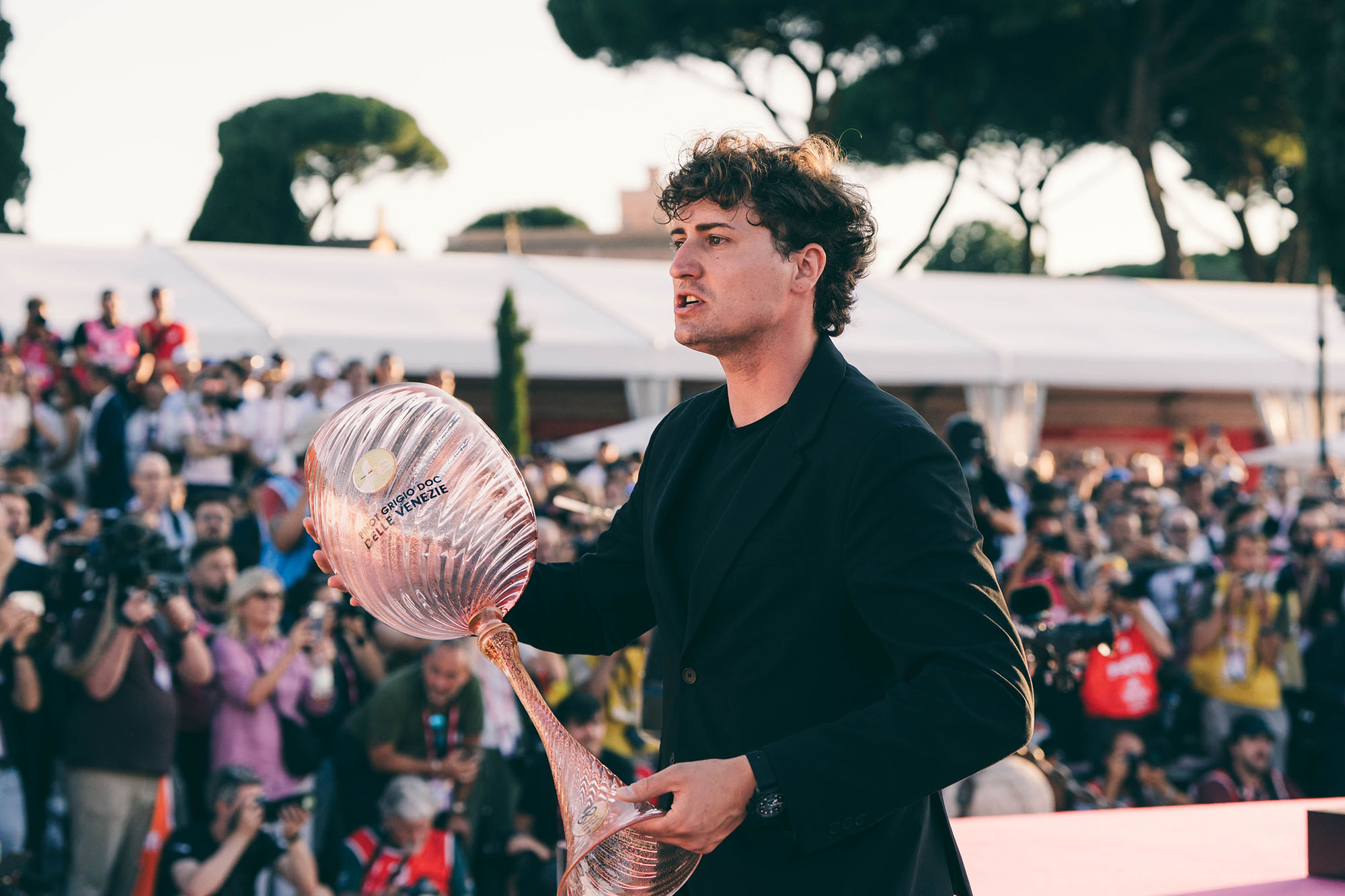 Giro Italia 2026 - Calice vetro Murano - Pinot grigio DOC delle venezie